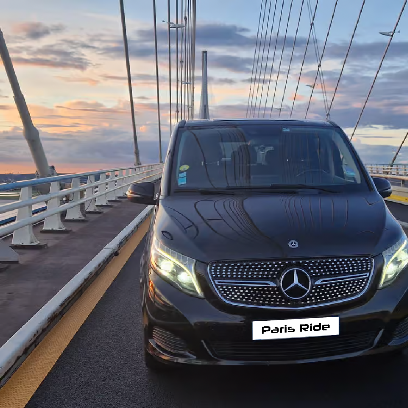 Private chauffeur van for Le Havre to Paris transfer